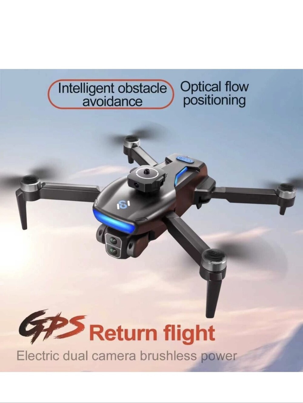 S181 Drone 5k 4k Gps Drone Hd Camera Wifi Obstacle Avoidance 2 Batterys